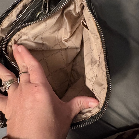 Steve Madden Black Crossbody Bag with Silver Accents - Picture 5 of 10